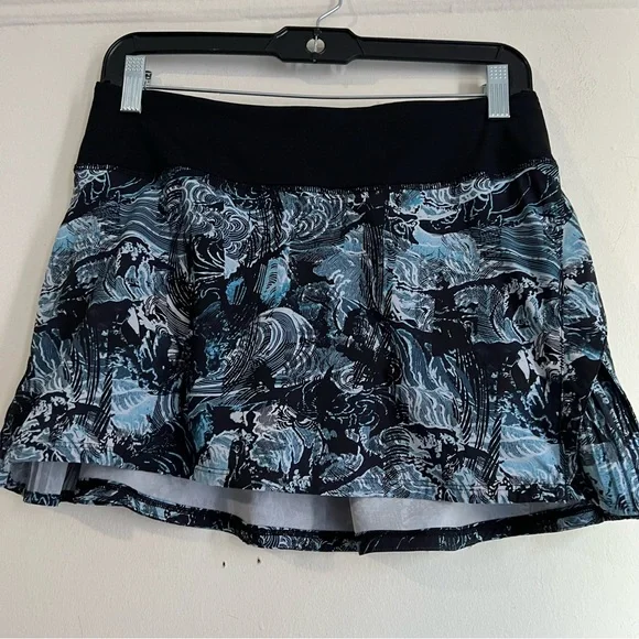 Lululemon Play Off The Pleats Skirt *13" Eternal Wave Starlight Black size 6